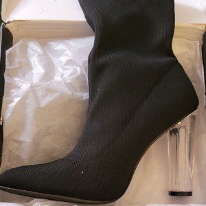 Crystal Heel Ankle bootie